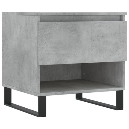 Sidobord 2 st betonggrå 50x46x50 cm konstruerat trä