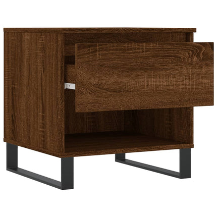 Soffbord brun ek 50x46x50 cm konstruerat trä
