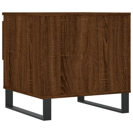 Soffbord brun ek 50x46x50 cm konstruerat trä