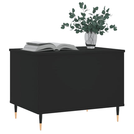 Soffbord svart 60x44,5x45 cm konstruerat trä