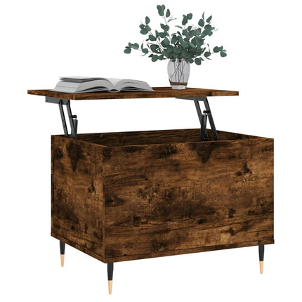Soffbord rökfärgad ek 60x44,5x45 cm konstruerat trä