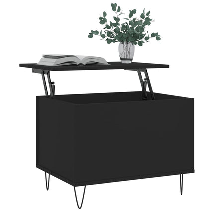 Soffbord svart 60x44,5x45 cm konstruerat trä