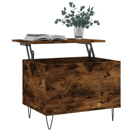 Soffbord rökfärgad ek 60x44,5x45 cm konstruerat trä