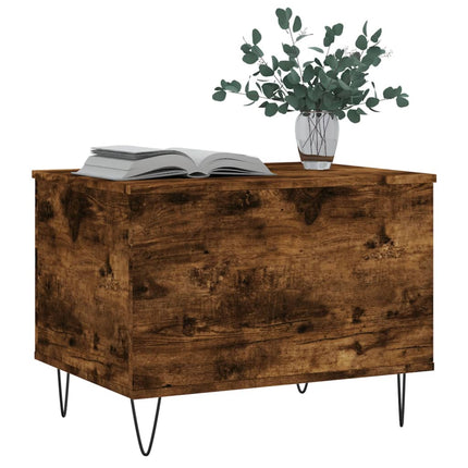 Soffbord rökfärgad ek 60x44,5x45 cm konstruerat trä