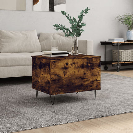 Soffbord rökfärgad ek 60x44,5x45 cm konstruerat trä