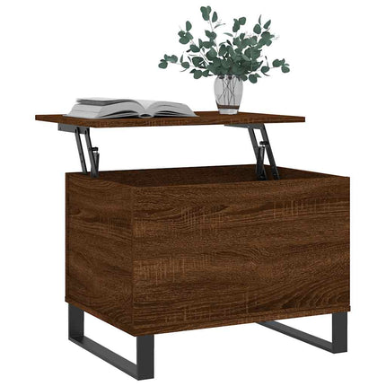 Soffbord brun ek 60x44,5x45 cm konstruerat trä