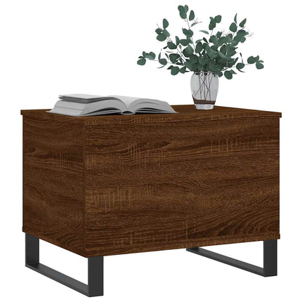 Soffbord brun ek 60x44,5x45 cm konstruerat trä