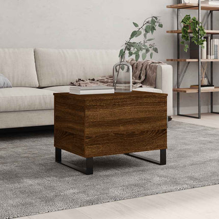 Soffbord brun ek 60x44,5x45 cm konstruerat trä