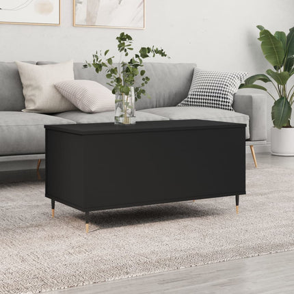 Soffbord svart 90x44,5x45 cm konstruerat trä