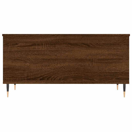 Soffbord brun ek 90x44,5x45 cm konstruerat trä