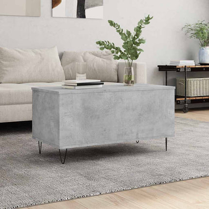 Soffbord betonggrå 90x44,5x45 cm konstruerat trä