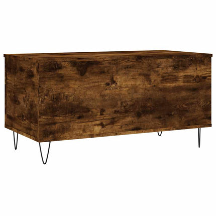 Soffbord rökfärgad ek 90x44,5x45 cm konstruerat trä
