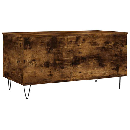 Soffbord rökfärgad ek 90x44,5x45 cm konstruerat trä