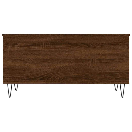Soffbord brun ek 90x44,5x45 cm konstruerat trä