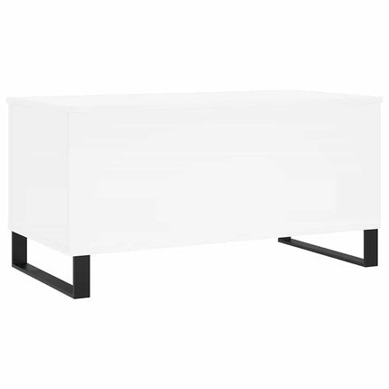 Soffbord vit 90x44,5x45 cm konstruerat trä