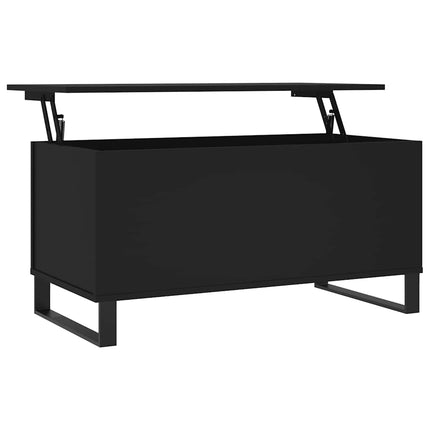 Soffbord svart 90x44,5x45 cm konstruerat trä