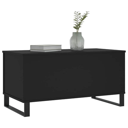 Soffbord svart 90x44,5x45 cm konstruerat trä