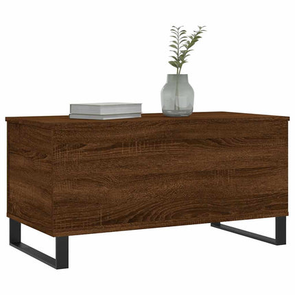 Soffbord brun ek 90x44,5x45 cm konstruerat trä