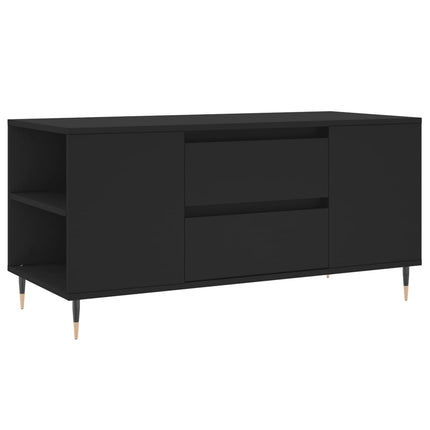 Soffbord svart 102x44,5x50 cm konstruerat trä