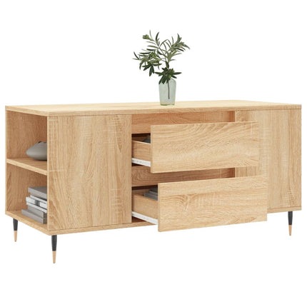 Soffbord sonoma-ek 102x44,5x50 cm konstruerat trä