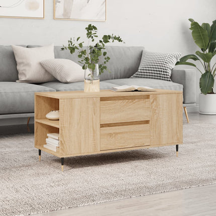 Soffbord sonoma-ek 102x44,5x50 cm konstruerat trä