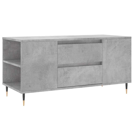 Soffbord betonggrå 102x44,5x50 cm konstruerat trä