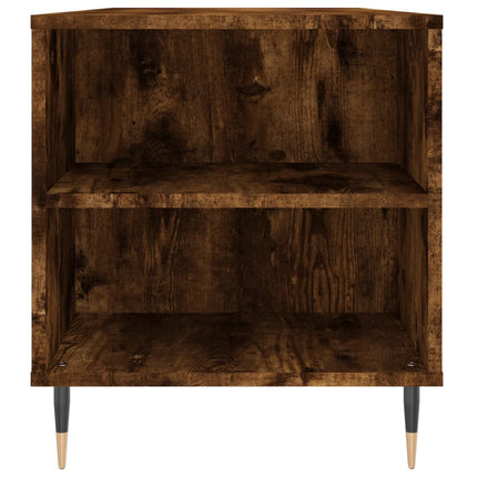 Soffbord rökfärgad ek 102x44,5x50 cm konstruerat trä