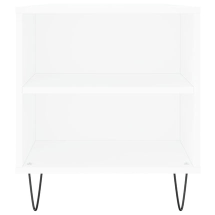 Soffbord vit 102x44,5x50 cm konstruerat trä