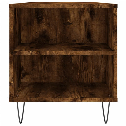 Soffbord rökfärgad ek 102x44,5x50 cm konstruerat trä