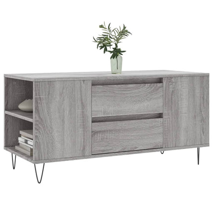 Soffbord grå sonoma 102x44,5x50 cm konstruerat trä