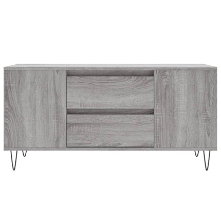 Soffbord grå sonoma 102x44,5x50 cm konstruerat trä