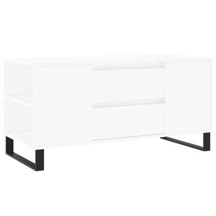 Soffbord vit 102x44,5x50 cm konstruerat trä