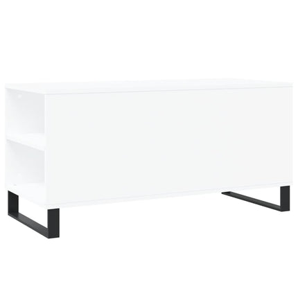 Soffbord vit 102x44,5x50 cm konstruerat trä