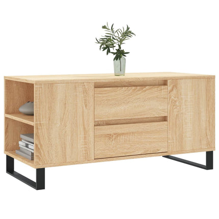 Soffbord sonoma-ek 102x44,5x50 cm konstruerat trä