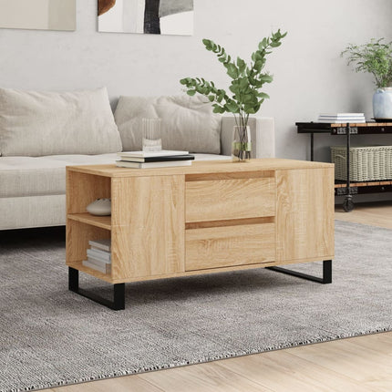 Soffbord sonoma-ek 102x44,5x50 cm konstruerat trä