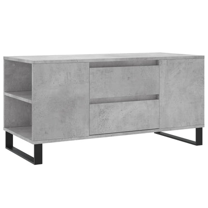 Soffbord betonggrå 102x44,5x50 cm konstruerat trä