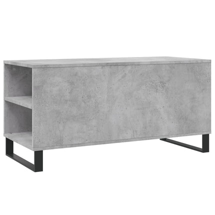 Soffbord betonggrå 102x44,5x50 cm konstruerat trä