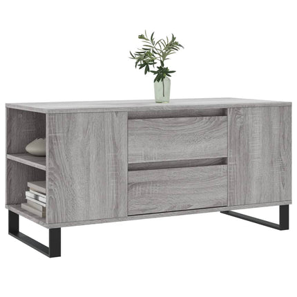 Soffbord grå sonoma 102x44,5x50 cm konstruerat trä