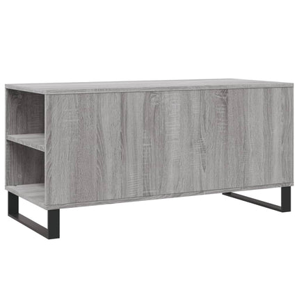 Soffbord grå sonoma 102x44,5x50 cm konstruerat trä