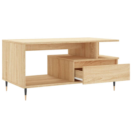 Soffbord sonoma-ek 90x49x45 cm konstruerat trä