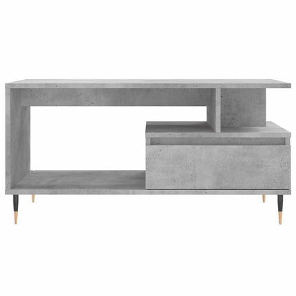 Soffbord betonggrå 90x49x45 cm konstruerat trä