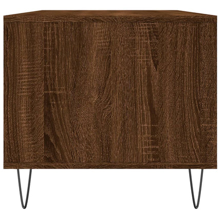 Soffbord brun ek 90x49x45 cm konstruerat trä