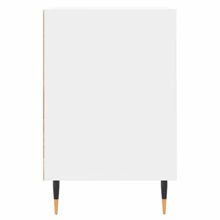Tv-bänk vit 100x35x55 cm konstruerat trä