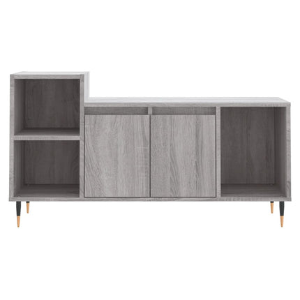 Tv-bänk grå sonoma 100x35x55 cm konstruerat trä
