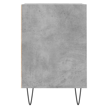 Tv-bänk betonggrå 100x35x55 cm konstruerat trä