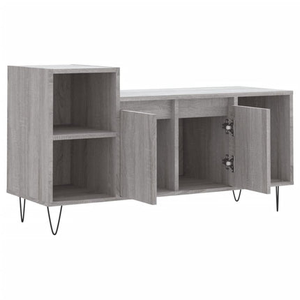 Tv-bänk grå sonoma 100x35x55 cm konstruerat trä