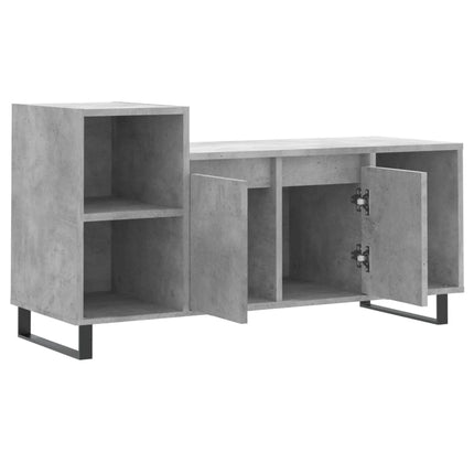 Tv-bänk betonggrå 100x35x55 cm konstruerat trä