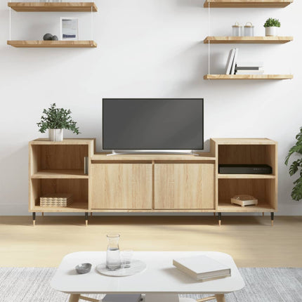 Tv-bänk sonoma-ek 160x35x55 cm konstruerat trä