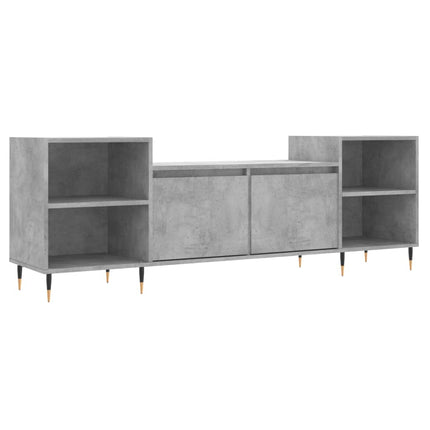 Tv-bänk betonggrå 160x35x55 cm konstruerat trä