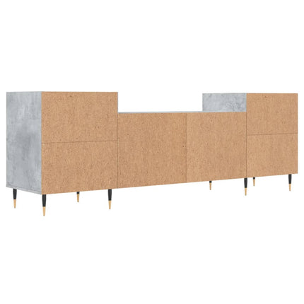 Tv-bänk betonggrå 160x35x55 cm konstruerat trä